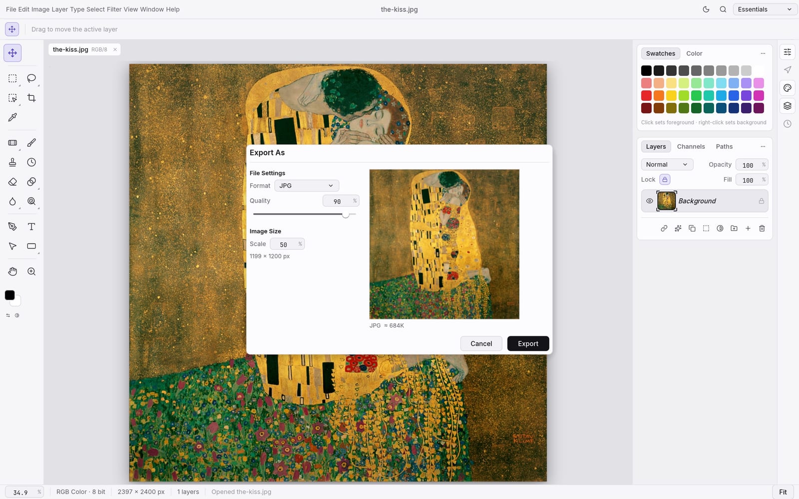 deepinfer photocraft PSD editing and practical exports