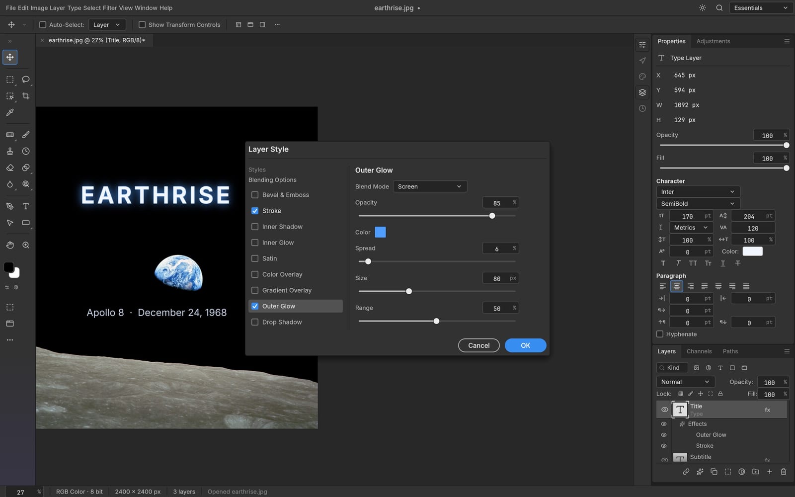 deepinfer photocraft saved results, ready for another session