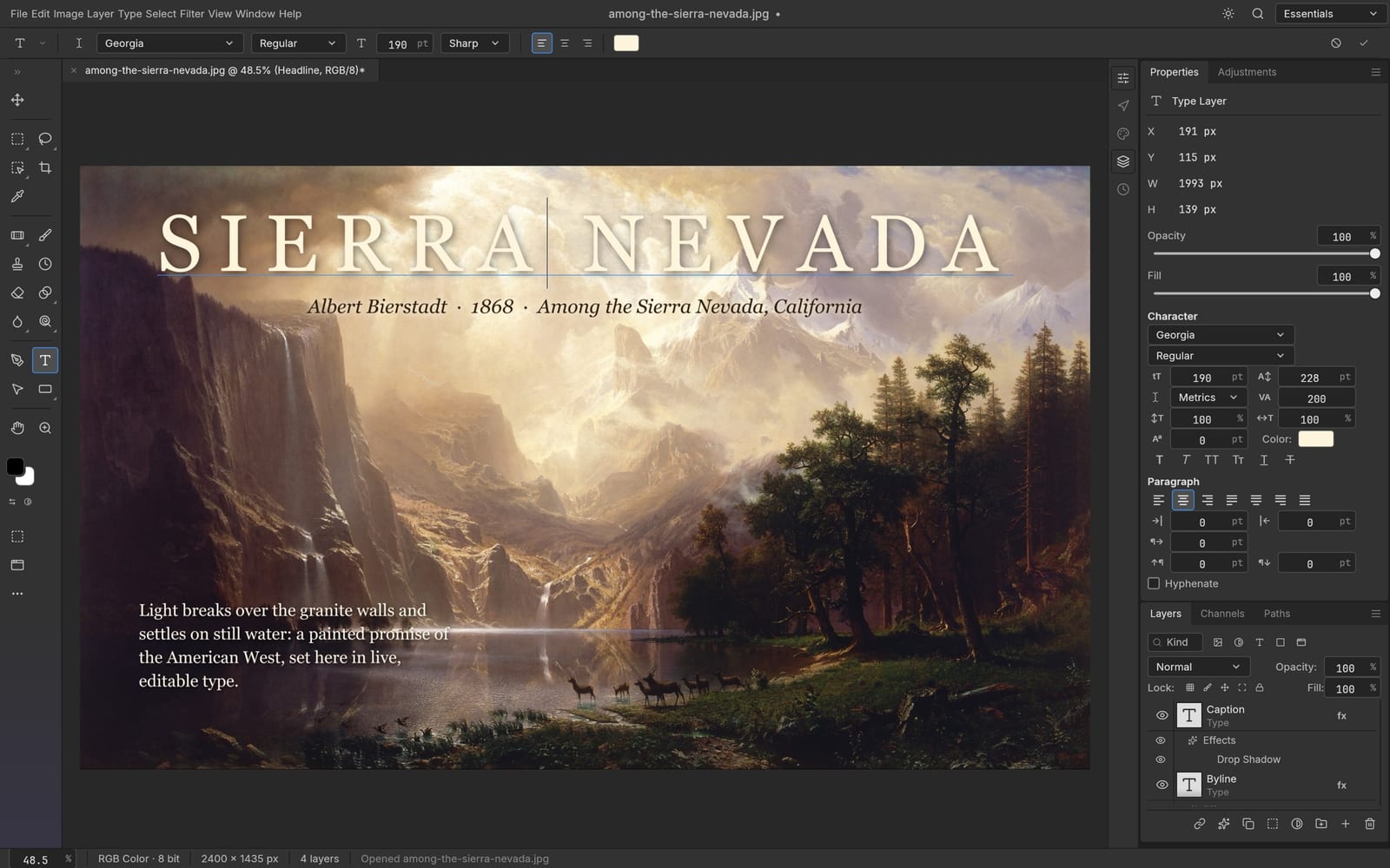 deepinfer photocraft text that belongs in the composition
